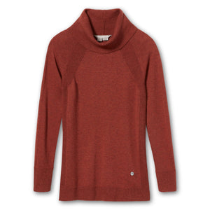 Royal Robbins W's Westlands Funnel Neck - Merino wool & Recycled polyester Rustic Htr