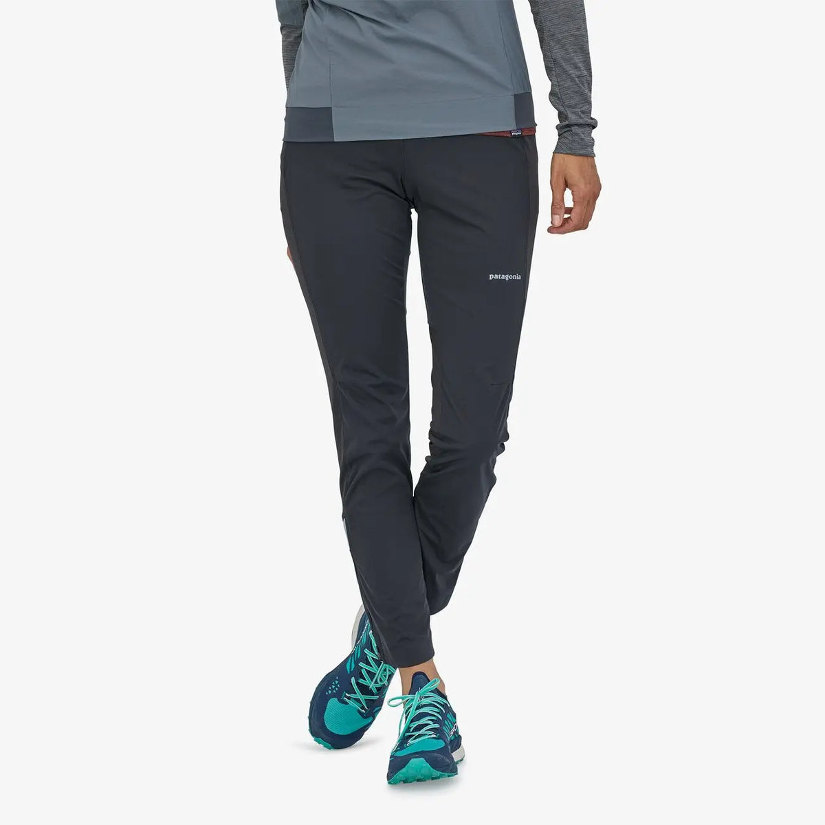 W's Wind Shield Pants - Recycled Polyester Pants Patagonia Black XS
