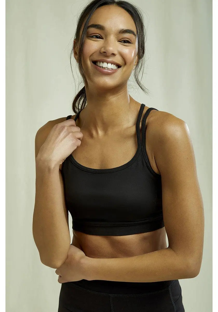 W's Yoga Y-back Crop Top - Organic Cotton Shirt People Tree