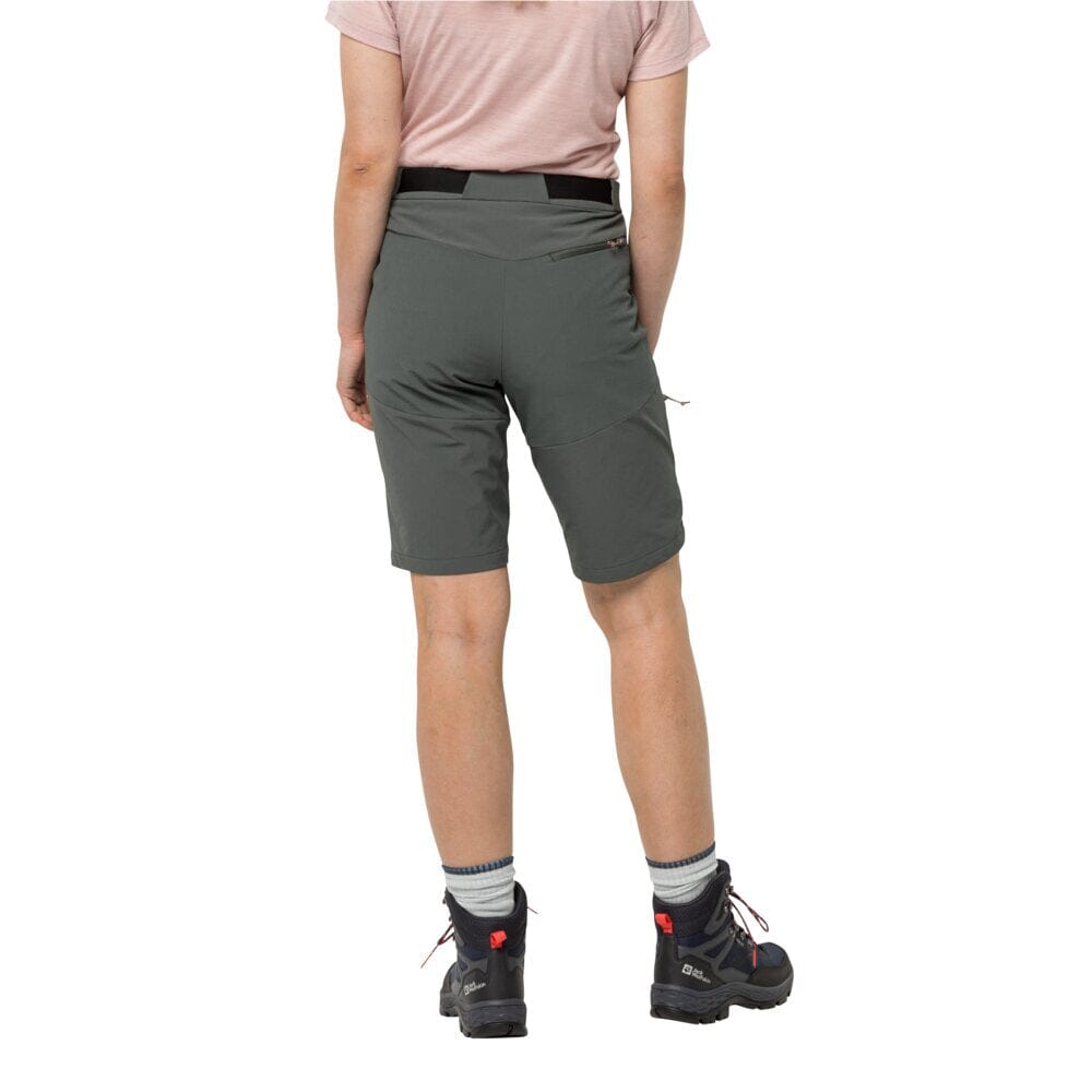 Jack Wolfskin W's Ziegspitz Shorts - Recycled Nylon Slate Green Pants
