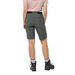 Jack Wolfskin W's Ziegspitz Shorts - Recycled Nylon Slate Green Pants