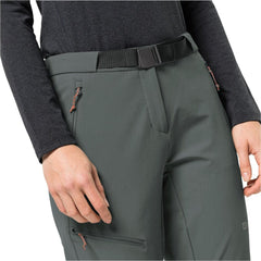 Jack Wolfskin W's Ziegspitz Trekking Pants - Recycled polyamide Slate Green Pants