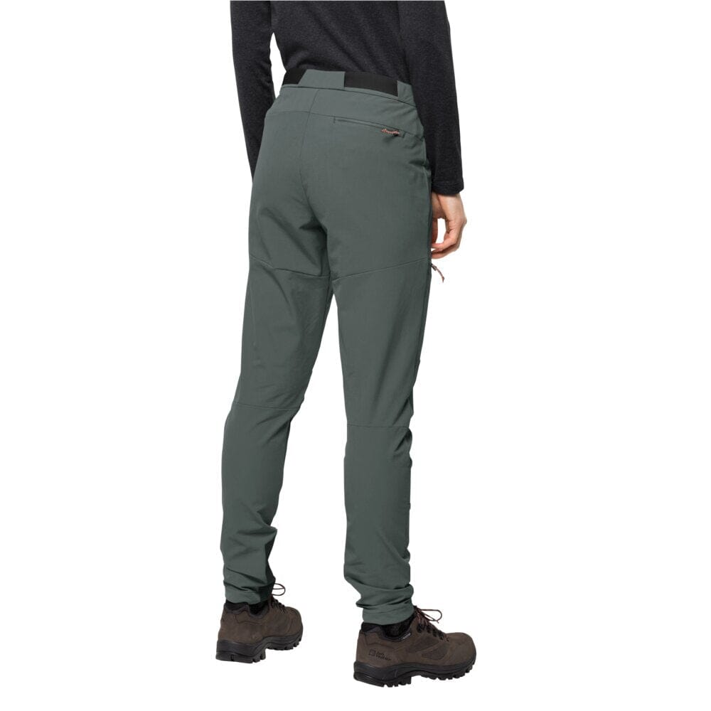 Jack Wolfskin W's Ziegspitz Trekking Pants - Recycled polyamide Slate Green Pants