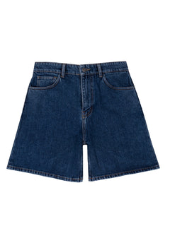 People Tree Yetta Denim Shorts - 100% Organic Cotton Blue Pants