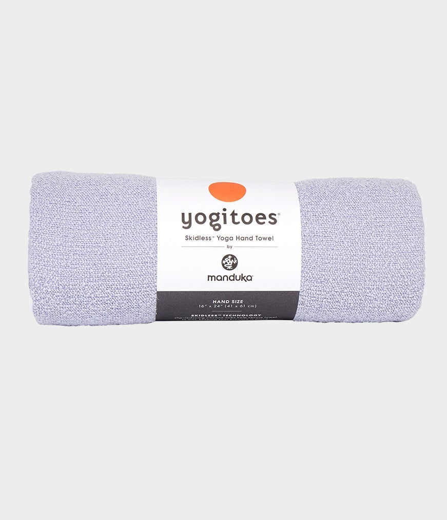 Manduka Yogitoes® Yoga Hand Towel - Made from recycled bottles Lavender Yoga equipment